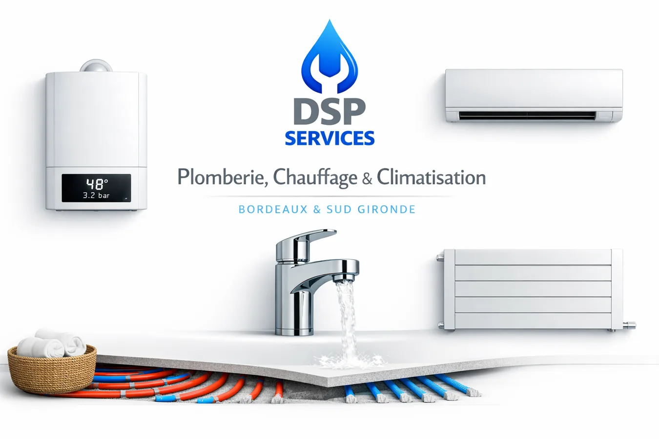 DSP SERVICES plomberie chauffage climatisation en Gironde